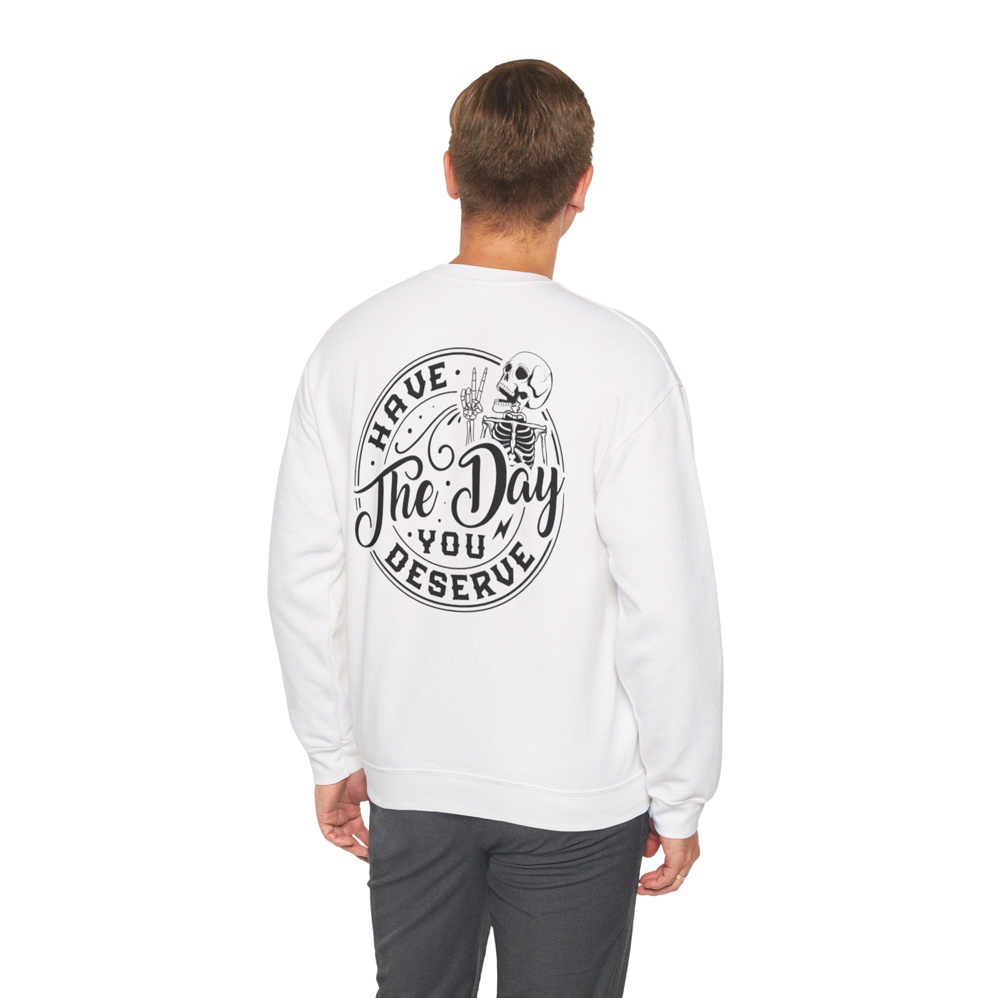 Motivational Skeleton Crewneck Sweatshirt
