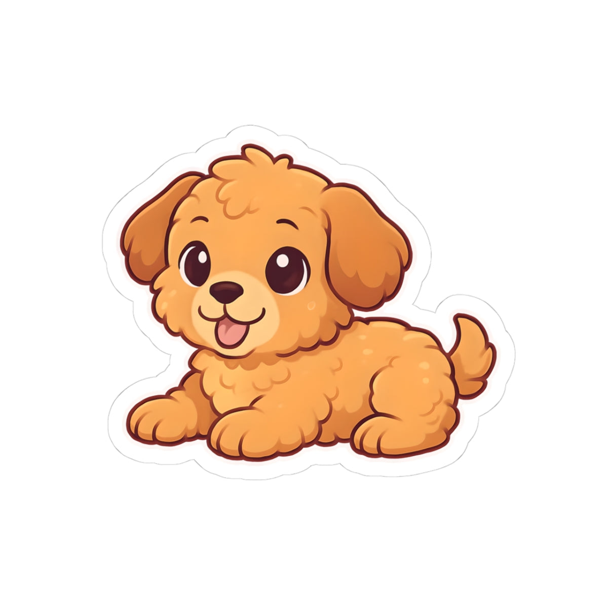 Cute Puppy Kiss-Cut Stickers - Adorable Pet Décor for Dog Lovers