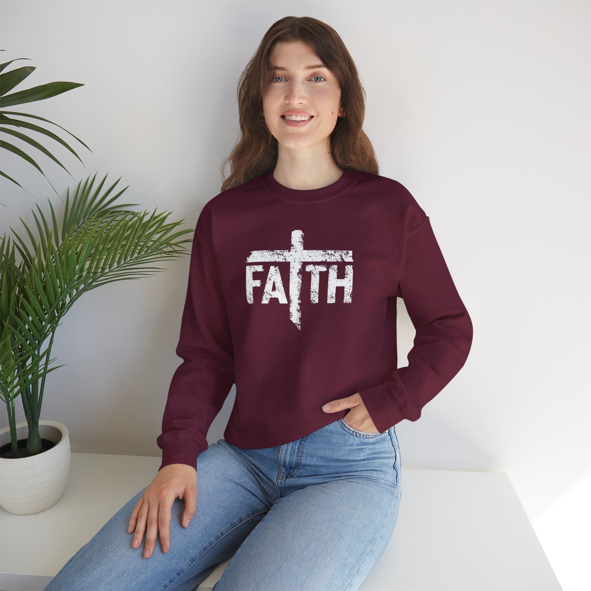 Faith-Inspired Unisex Crewneck Sweatshirt - Cozy Faithful Apparel, Gifts for Believers, Religious Sweatshirt, Christian Comfort Wear, [...]