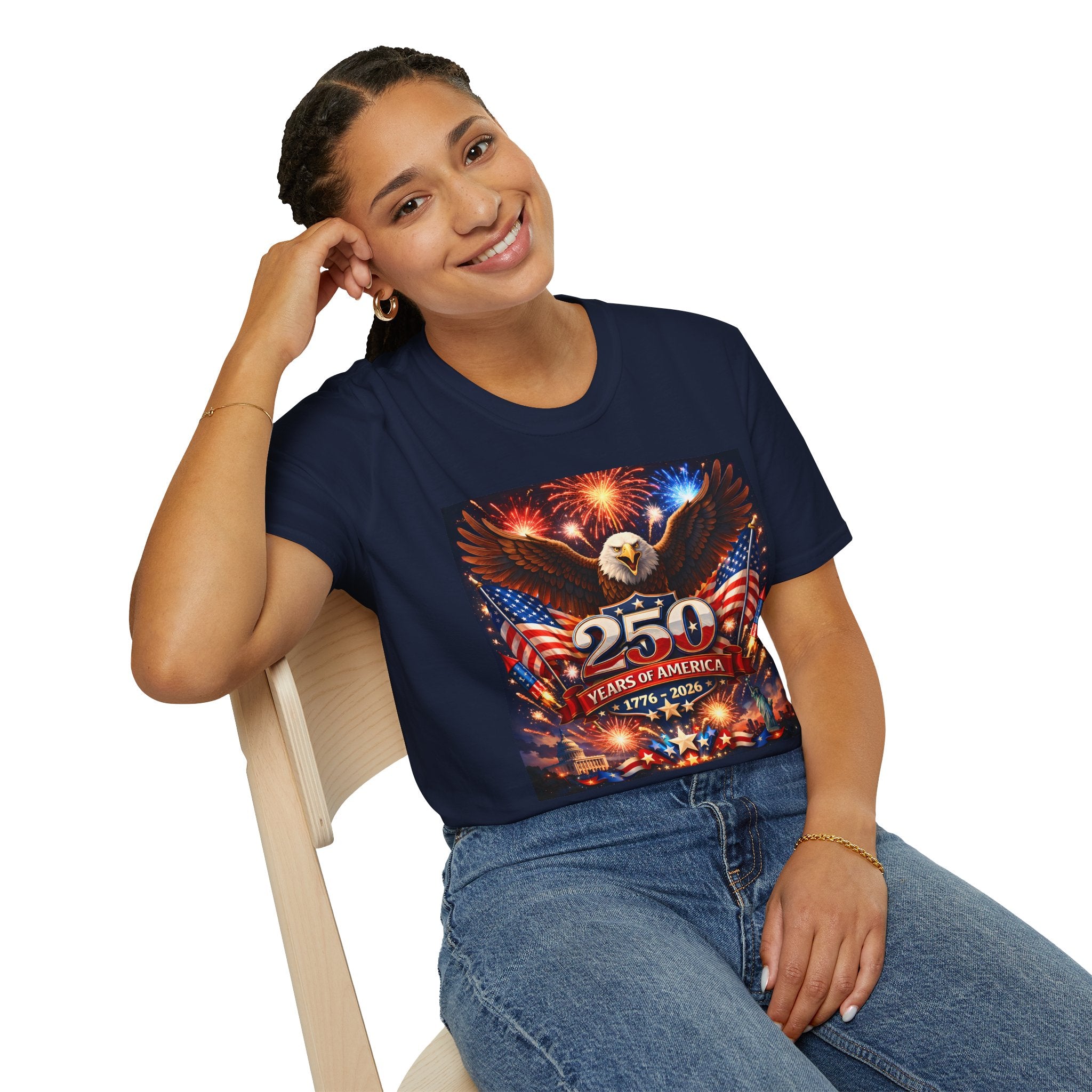 250 Years of America T-Shirt — Patriotic Eagle 1776–2026 Independence Day Tee