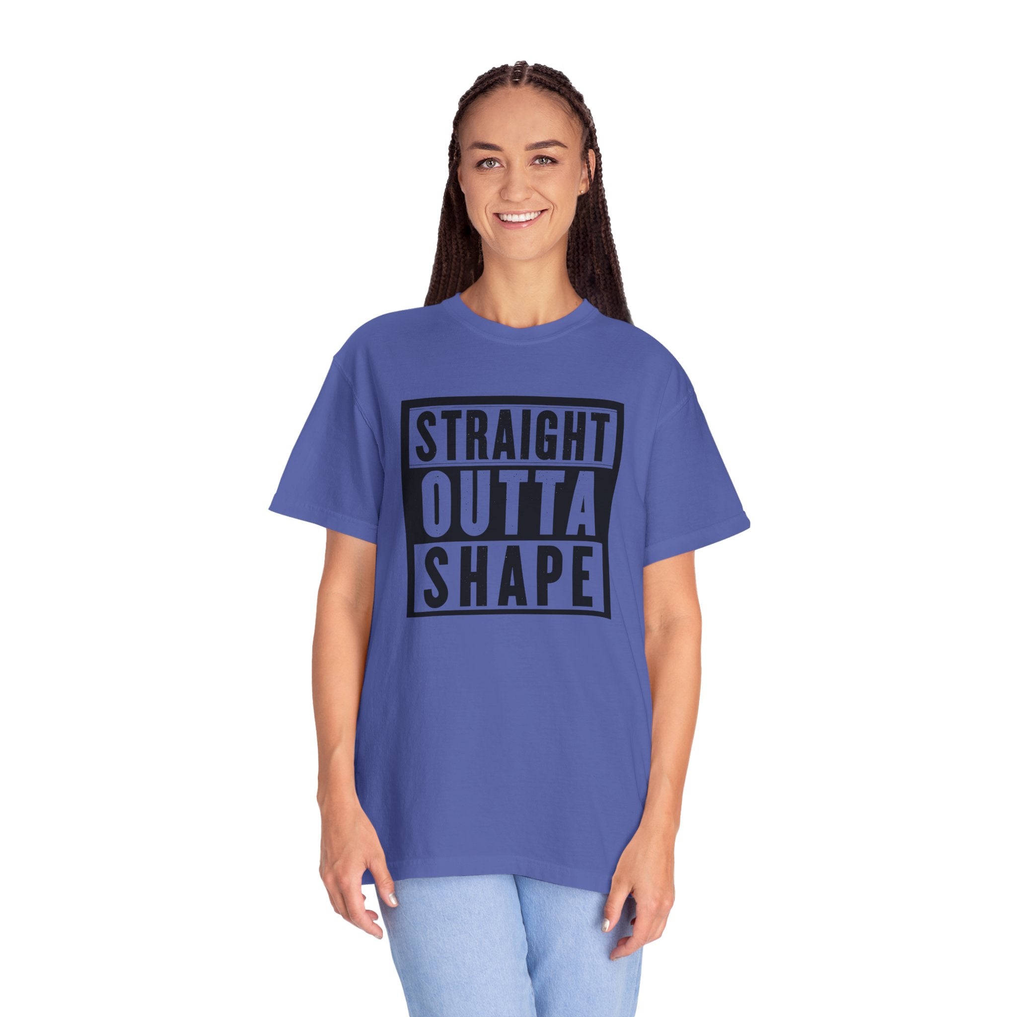 Shape Distorted Unisex Garment-Dyed T-shirt