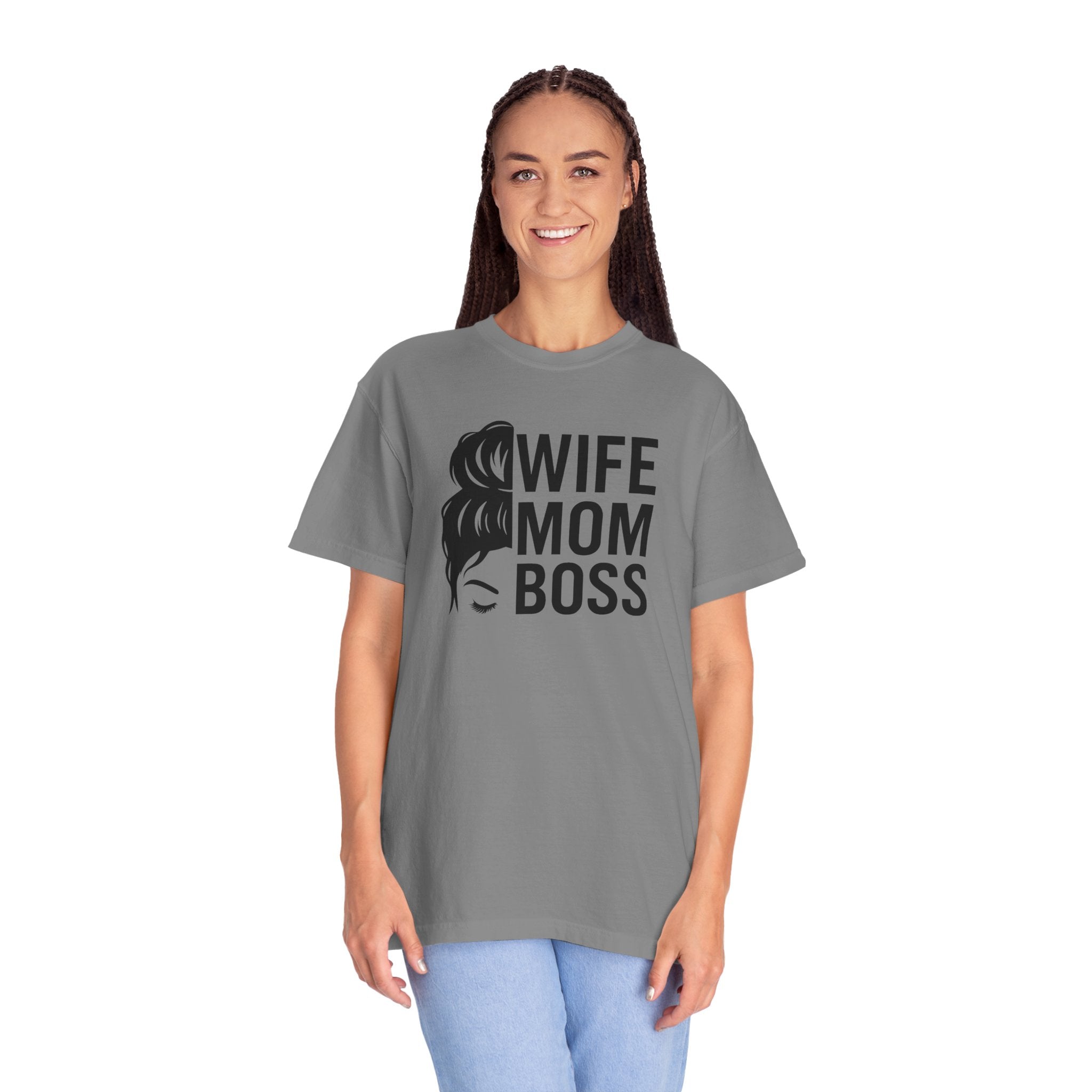 Wife Mom Boss T-Shirt, Unisex Tee for Moms, Gift for New Moms, Casual Outfit, Mother's Day Gift