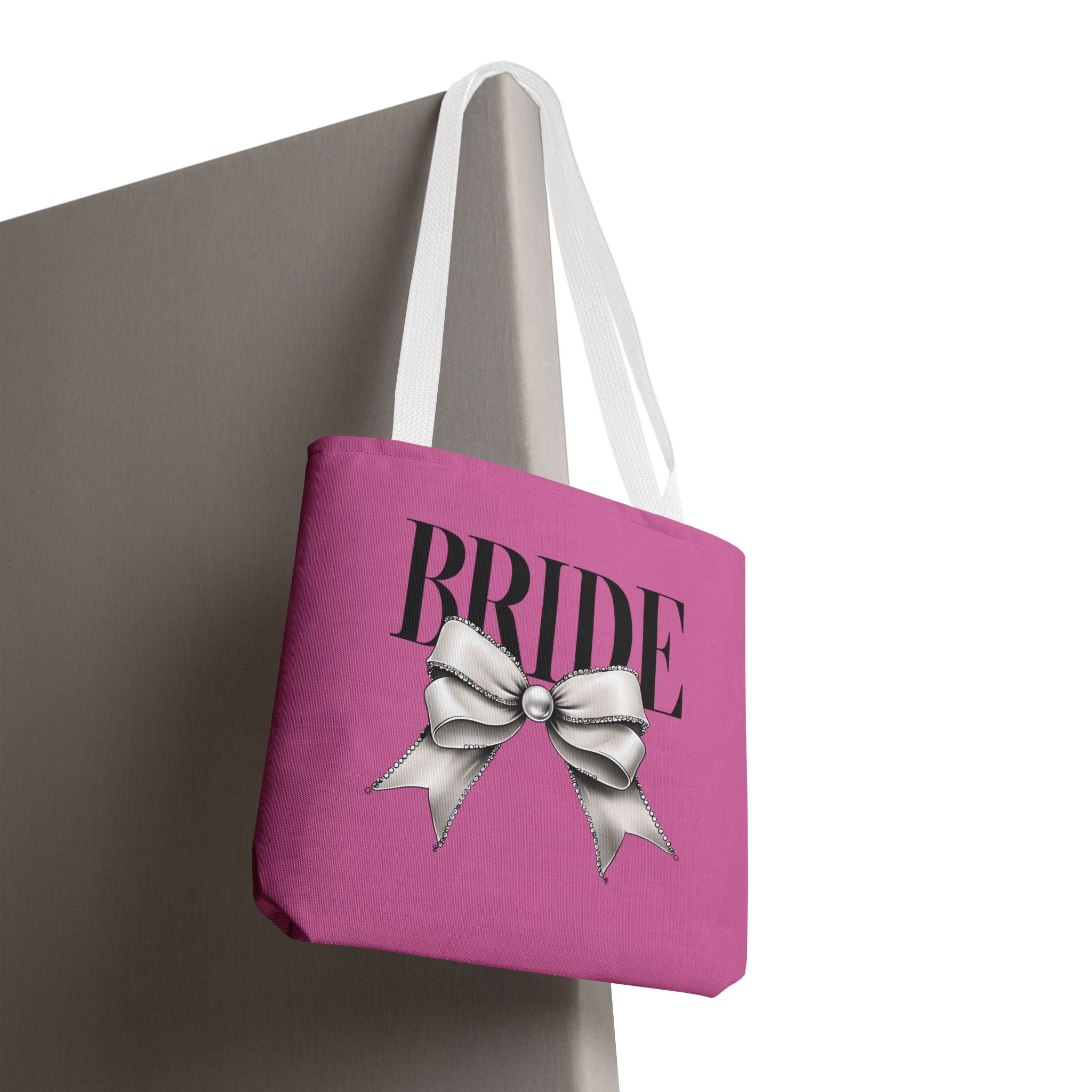 Bride Tote Bag with Bow Design