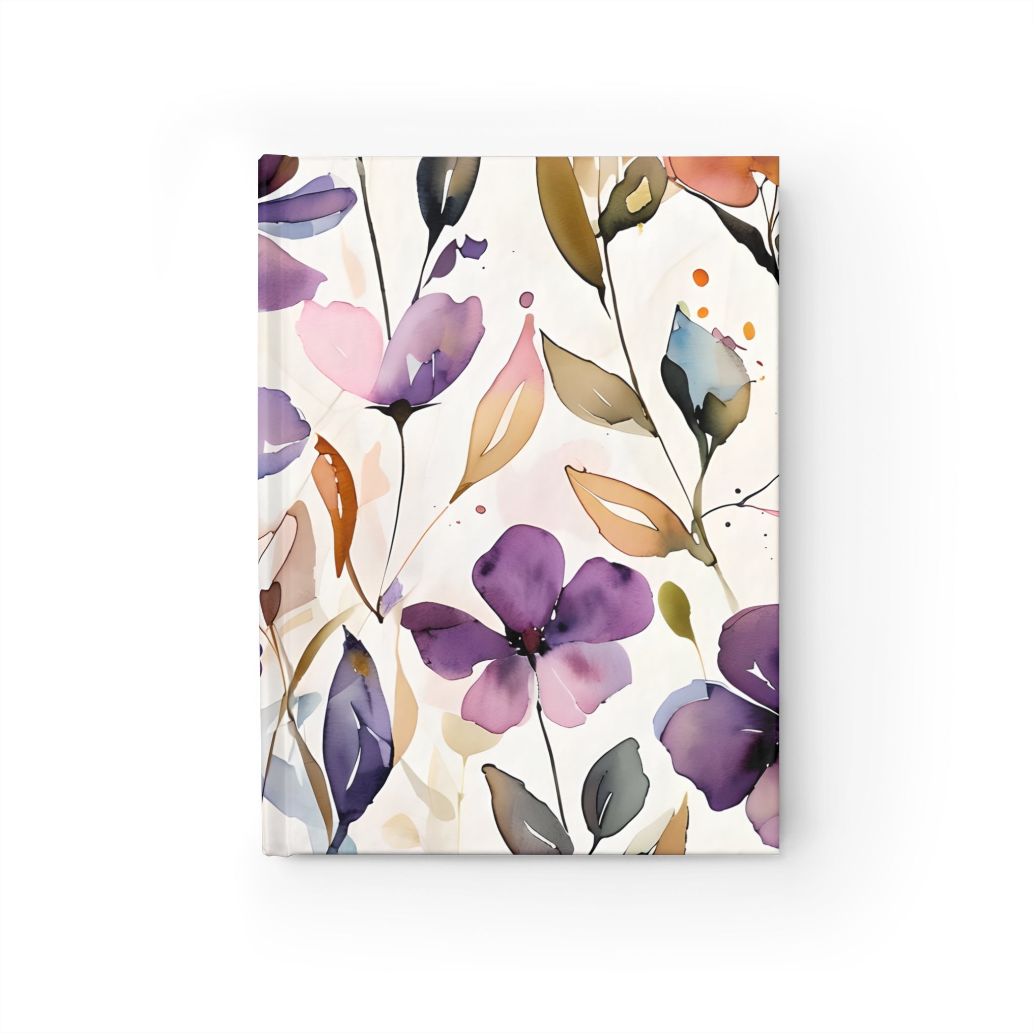 Floral Watercolor Journal - Personal Diary, Gift for Her, Art Sketchbook, Poetry Notebook, Gardening Journal