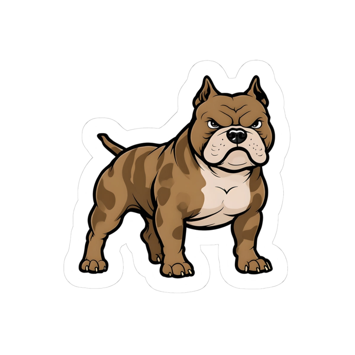 Bulldog Kiss-Cut Stickers - Fun & Fierce Pet Decor