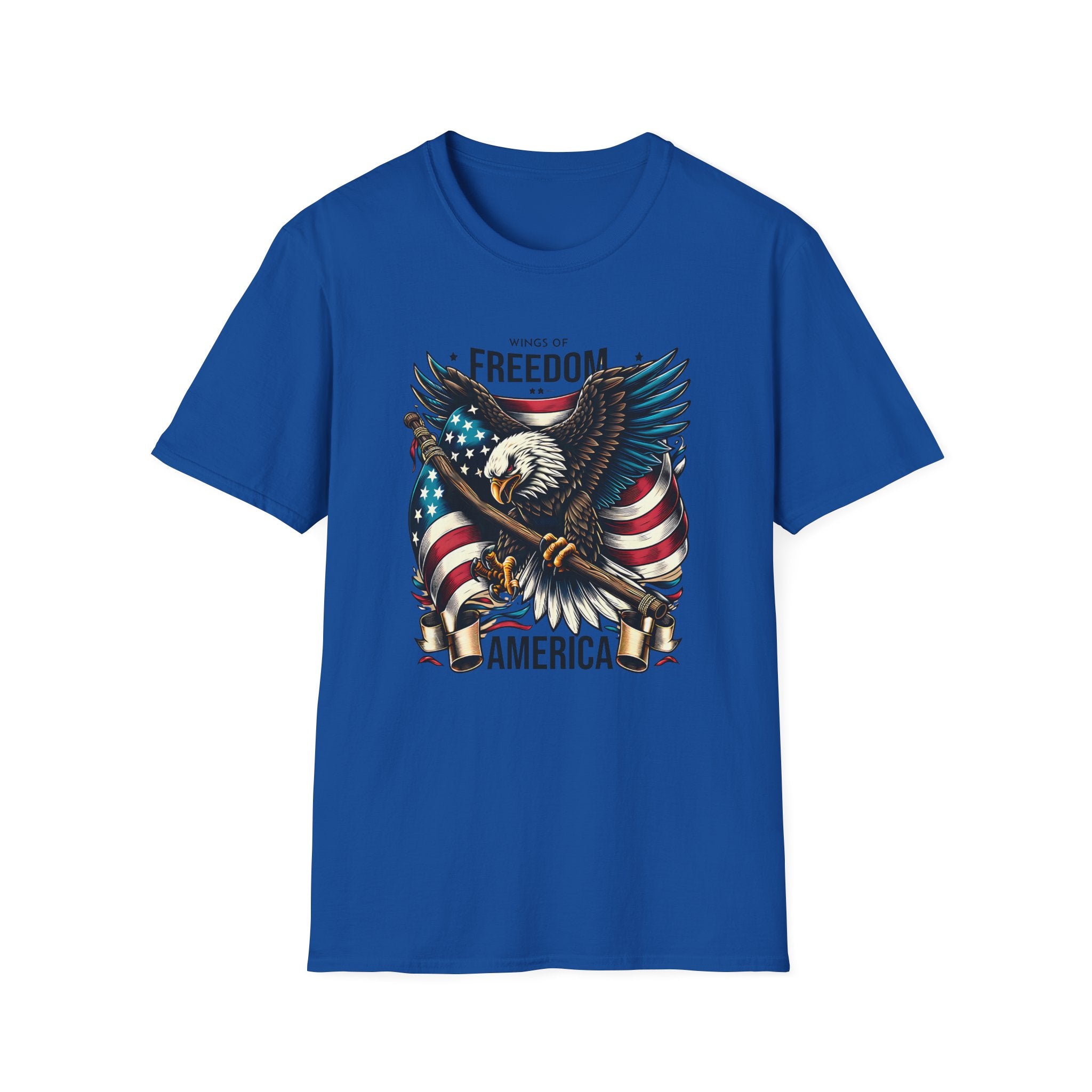 Freedom Eagle T-Shirt — American Flag USA Patriotic Tee (America)