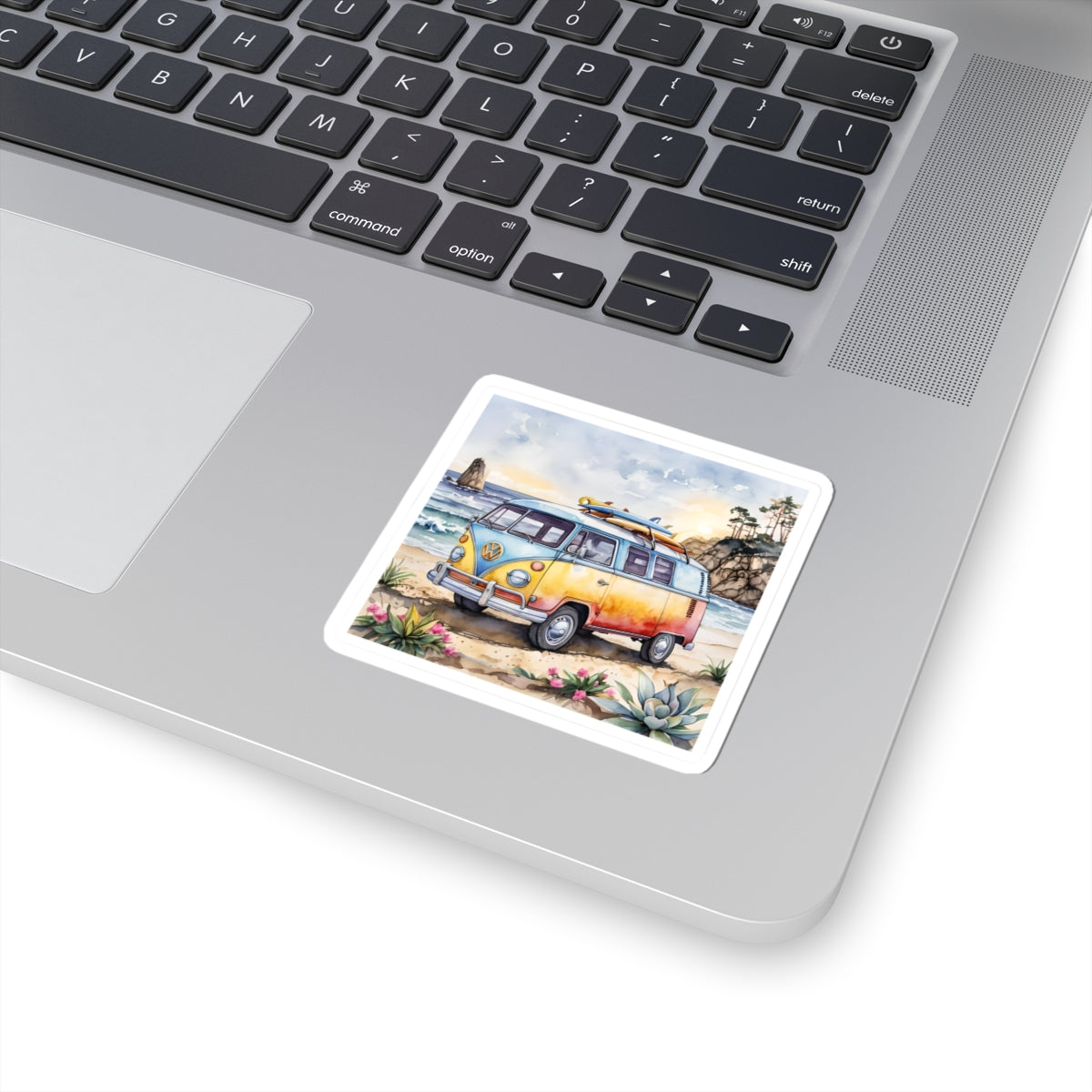 Bohemian Camper Stickers - Colorful Surf Van Decals for Travel Lovers, Laptop Stickers, Beach Decor, Gift for Surfers