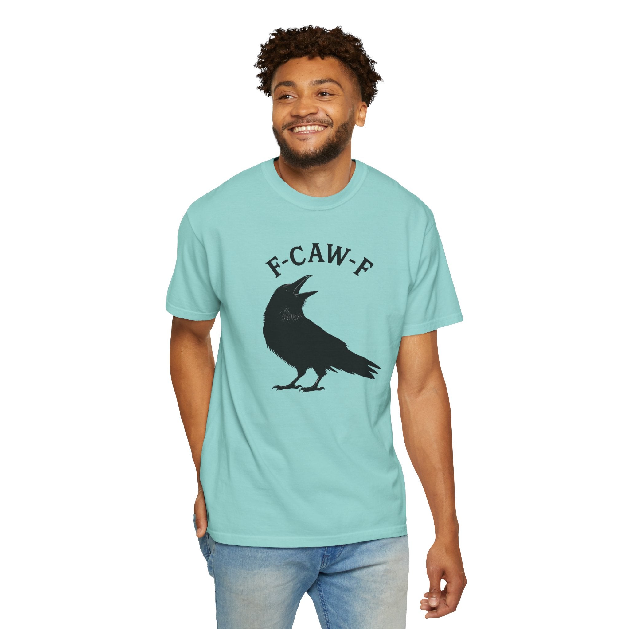 F-Caw-F Unisex Garment-Dyed T-Shirt