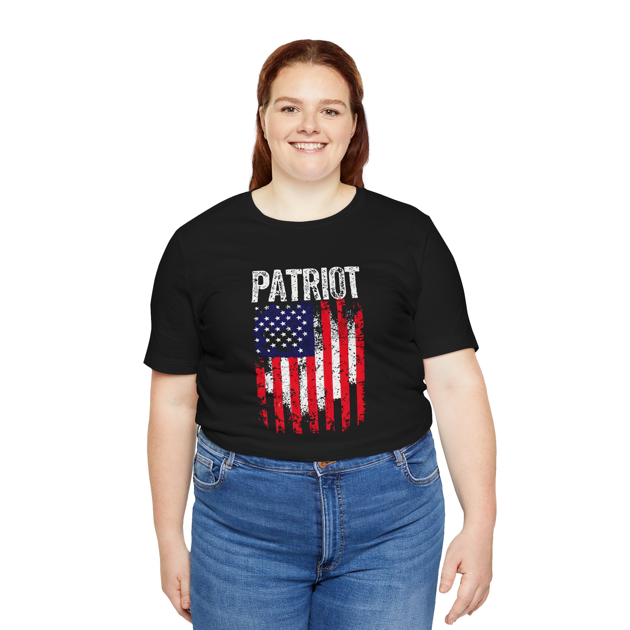 Patriot American Flag Tee — Distressed USA Graphic T‑Shirt