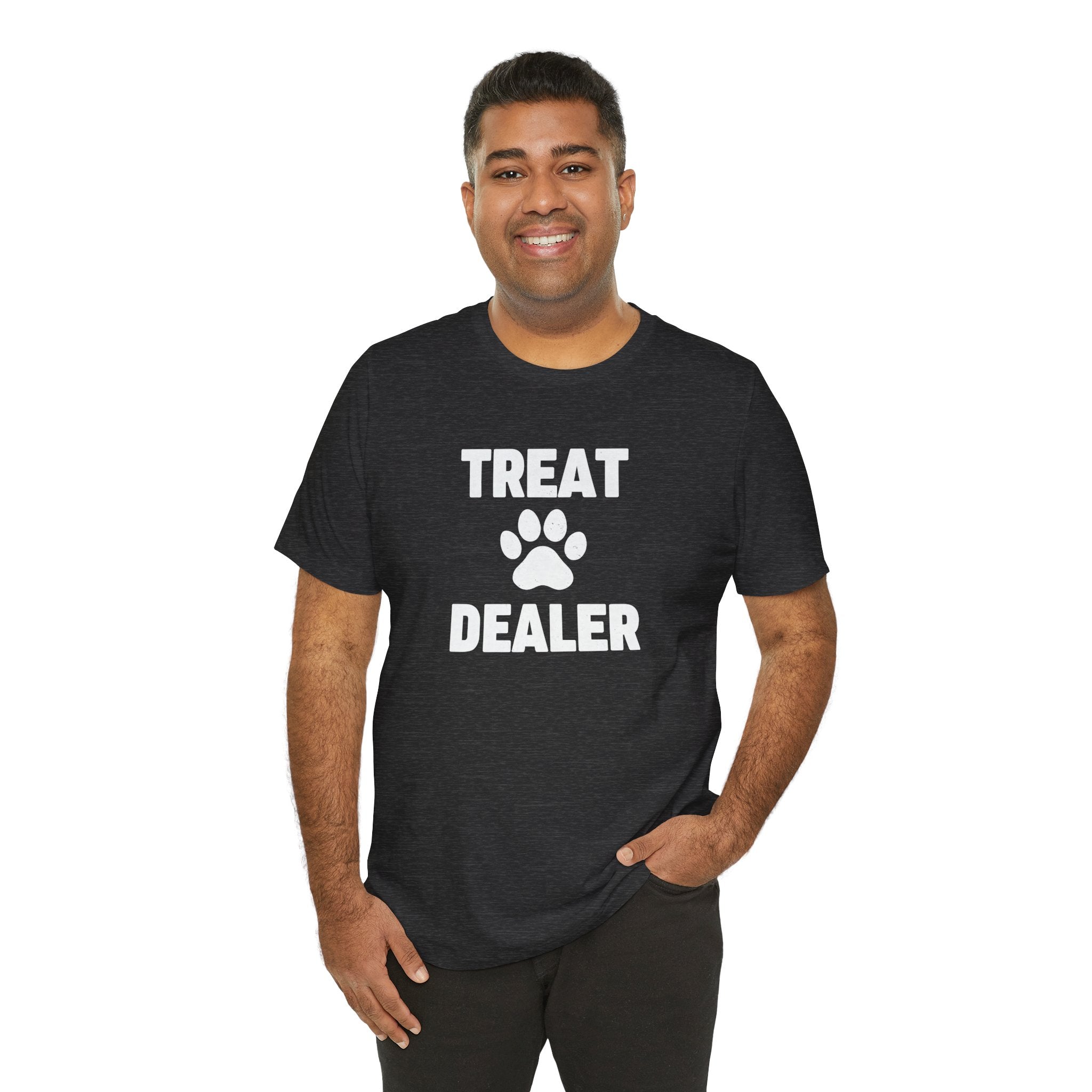 Treat Dealer T-Shirt — Funny Paw Print Tee for Dog Lovers