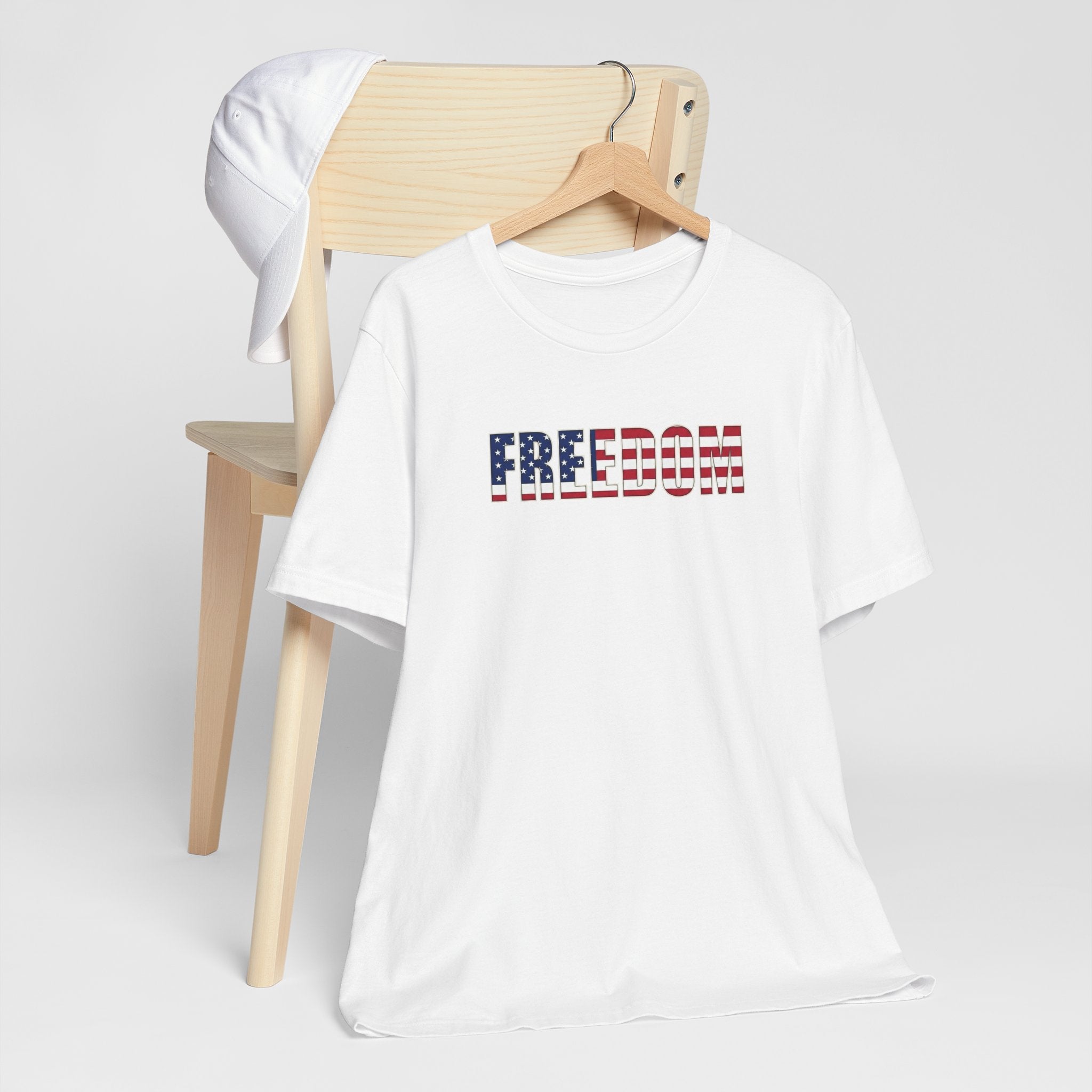 Freedom American Flag Tee — Patriotic 'FREEDOM' Graphic T-Shirt