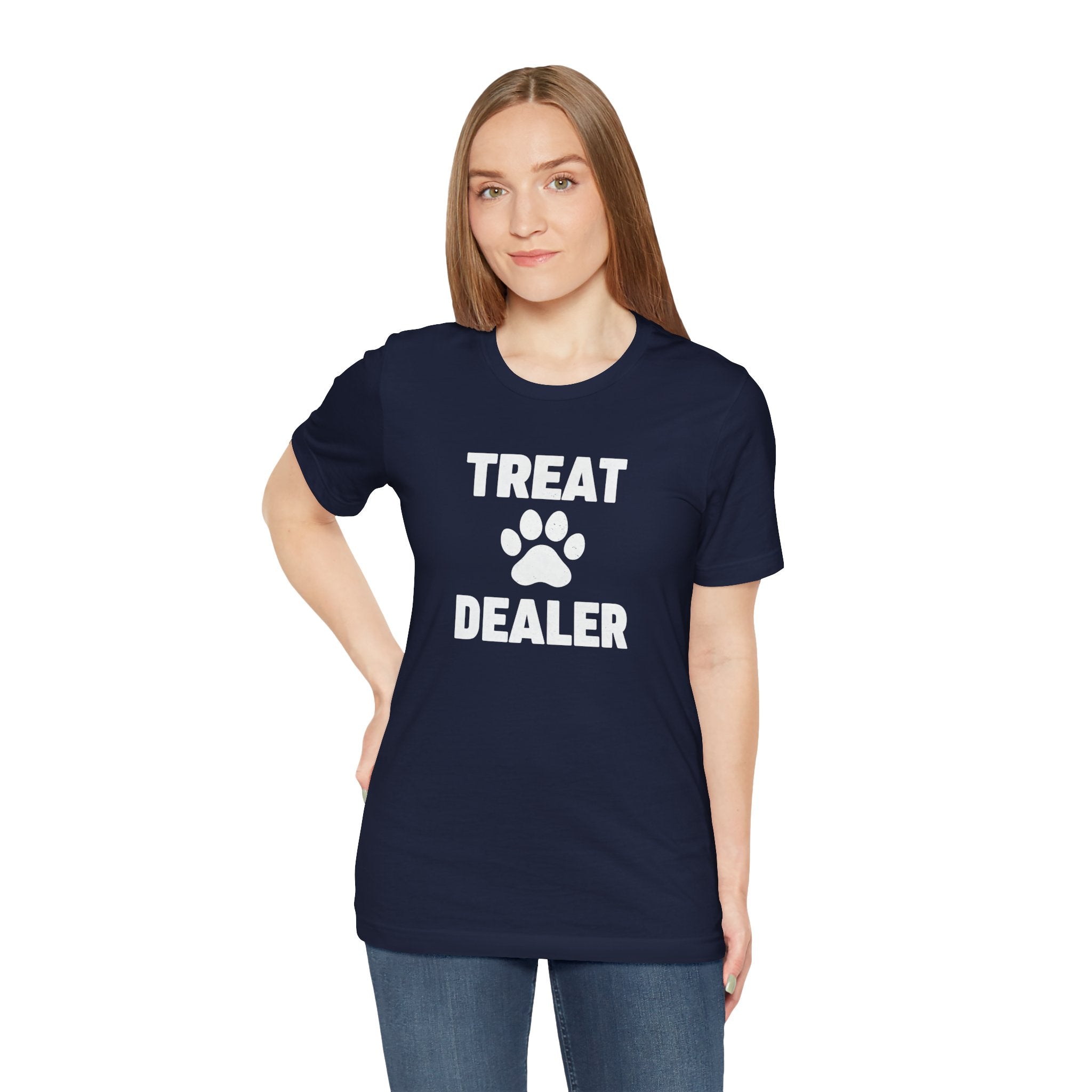 Treat Dealer T-Shirt — Funny Paw Print Tee for Dog Lovers