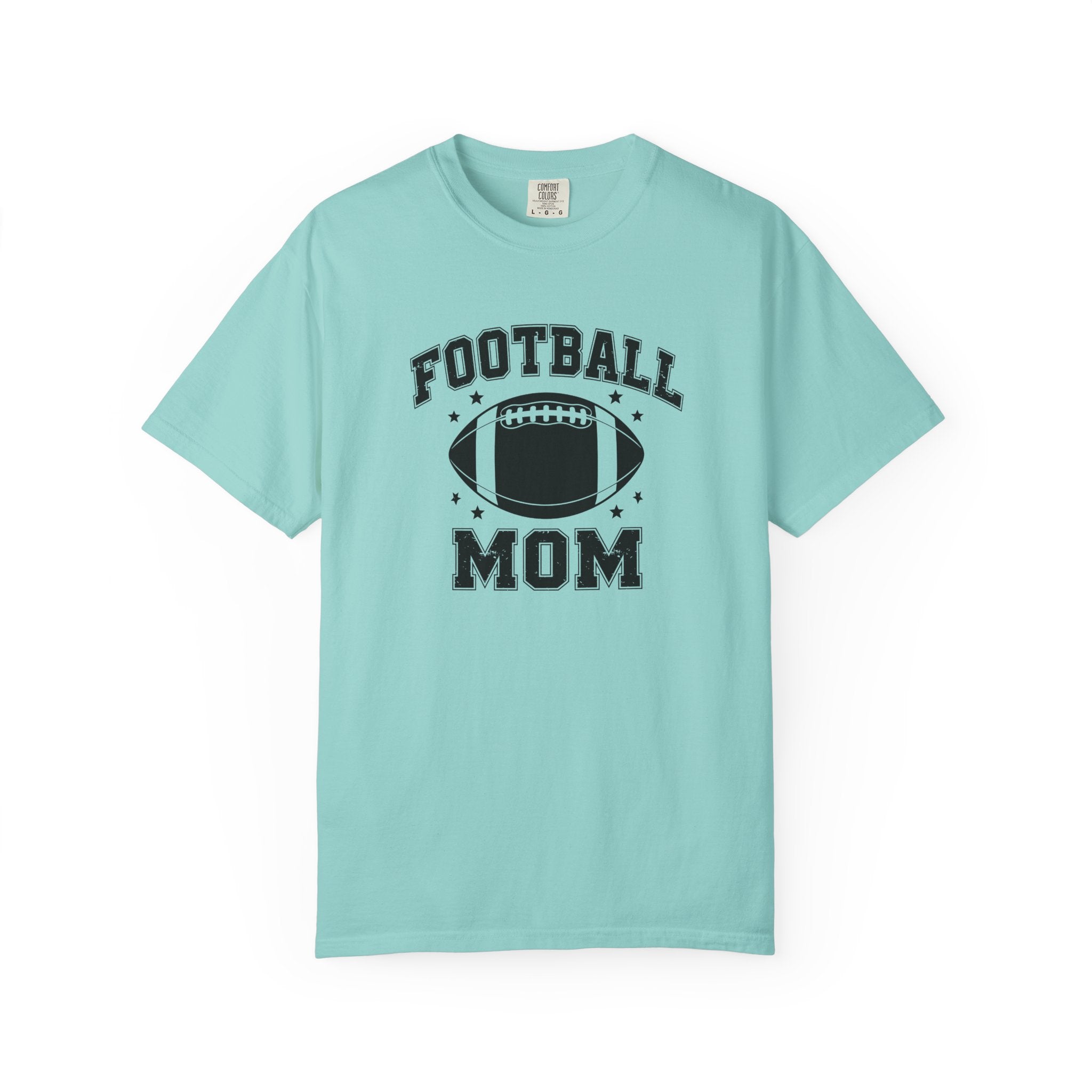 Football Mom T-Shirt, Unisex Garment-Dyed Tee for Game Day, Sports Mom Gift, Team Spirit Shirt, Casual Comfort Wear