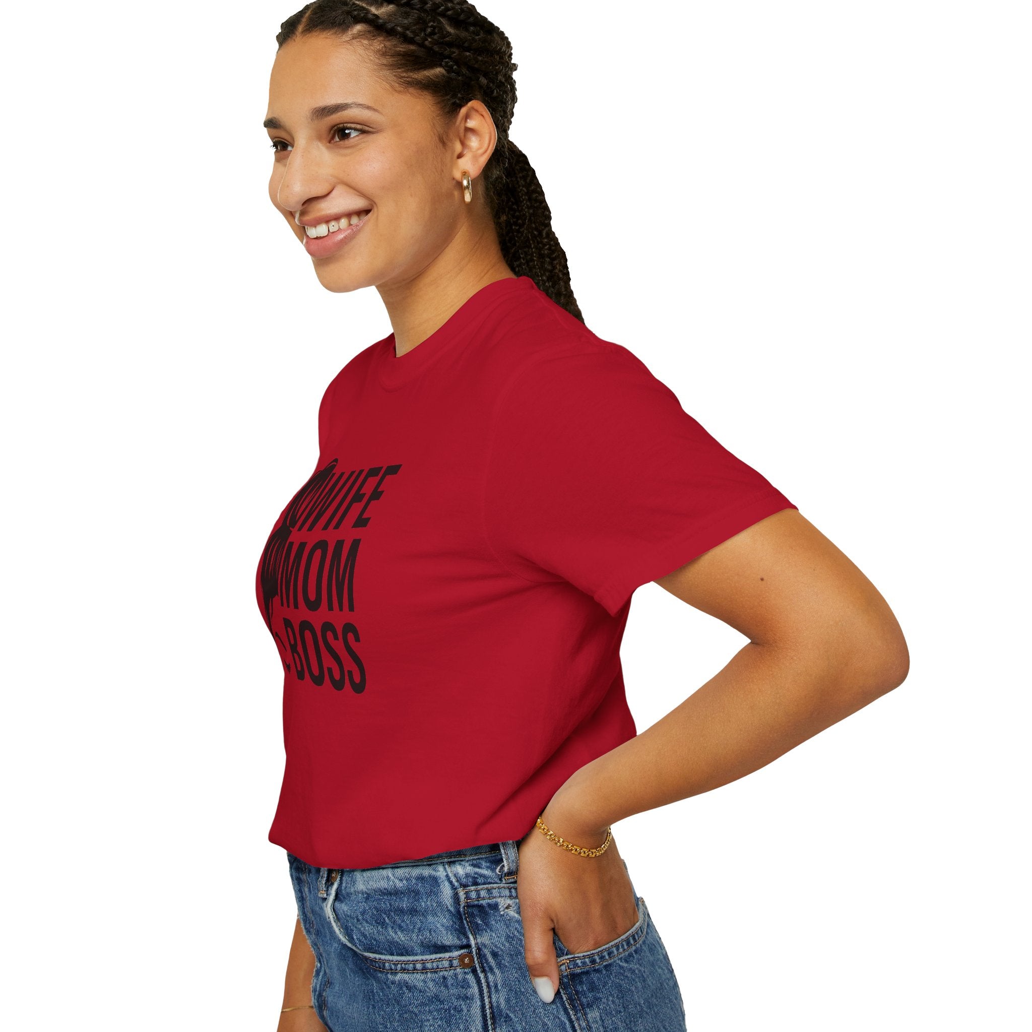 Wife Mom Boss T-Shirt, Unisex Tee for Moms, Gift for New Moms, Casual Outfit, Mother's Day Gift