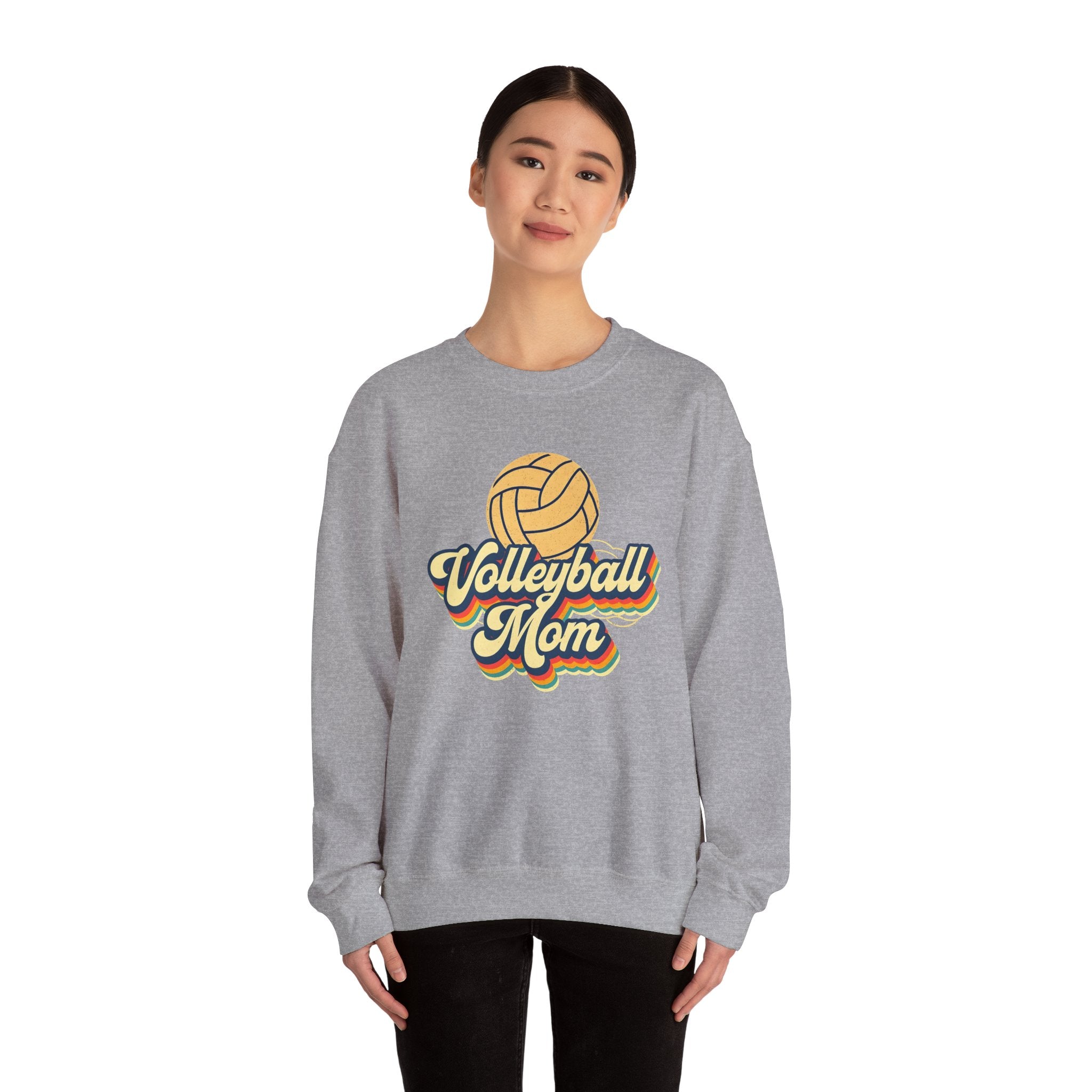 Volleyball Mom Sweatshirt - Cozy Crewneck for Sports Lovers, Gift for Volleyball Moms, Comfortable Athletic Apparel, Perfect for Game [...]