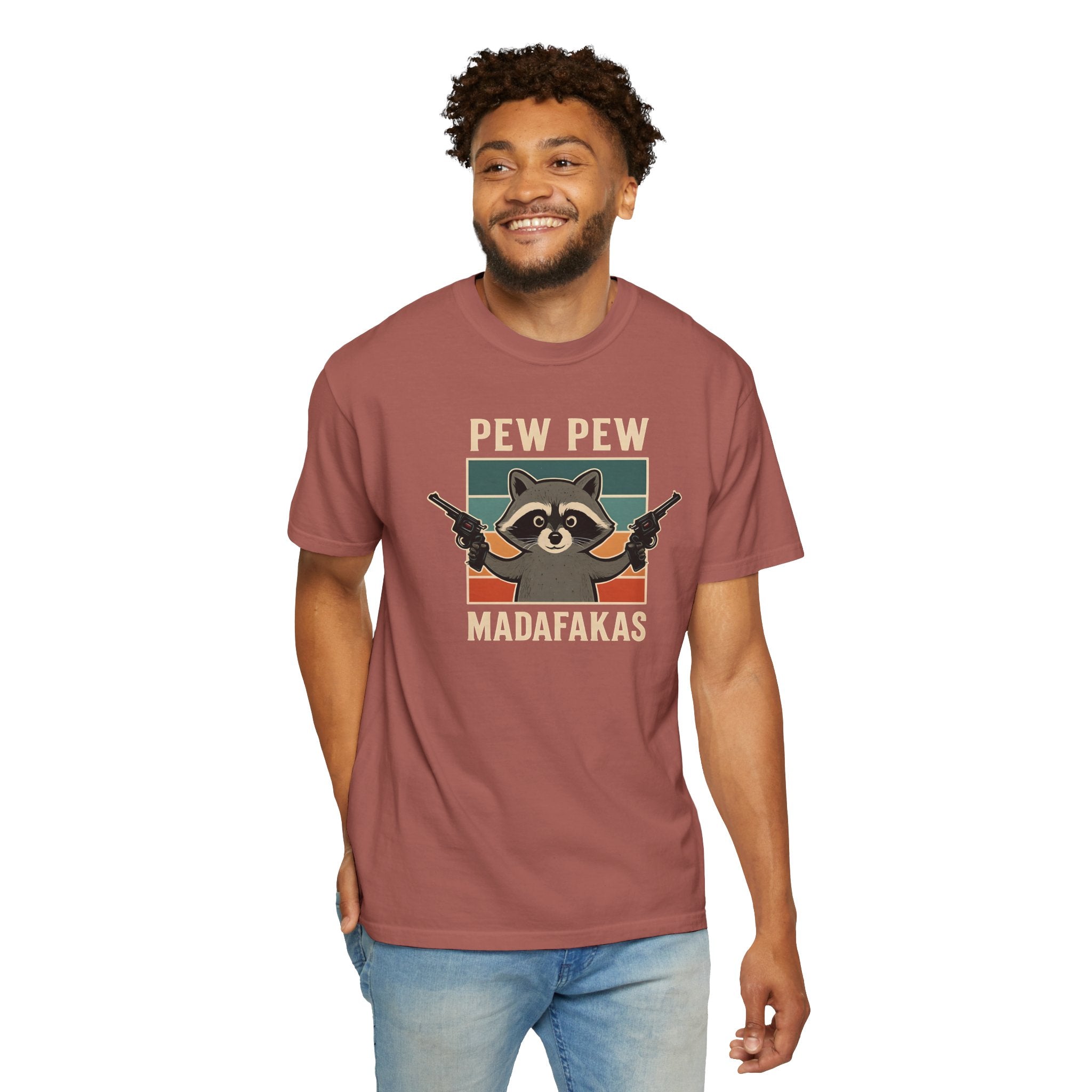 Pew Pew MafaFakas T-Shirt - Fun Unisex Garment-Dyed Tee