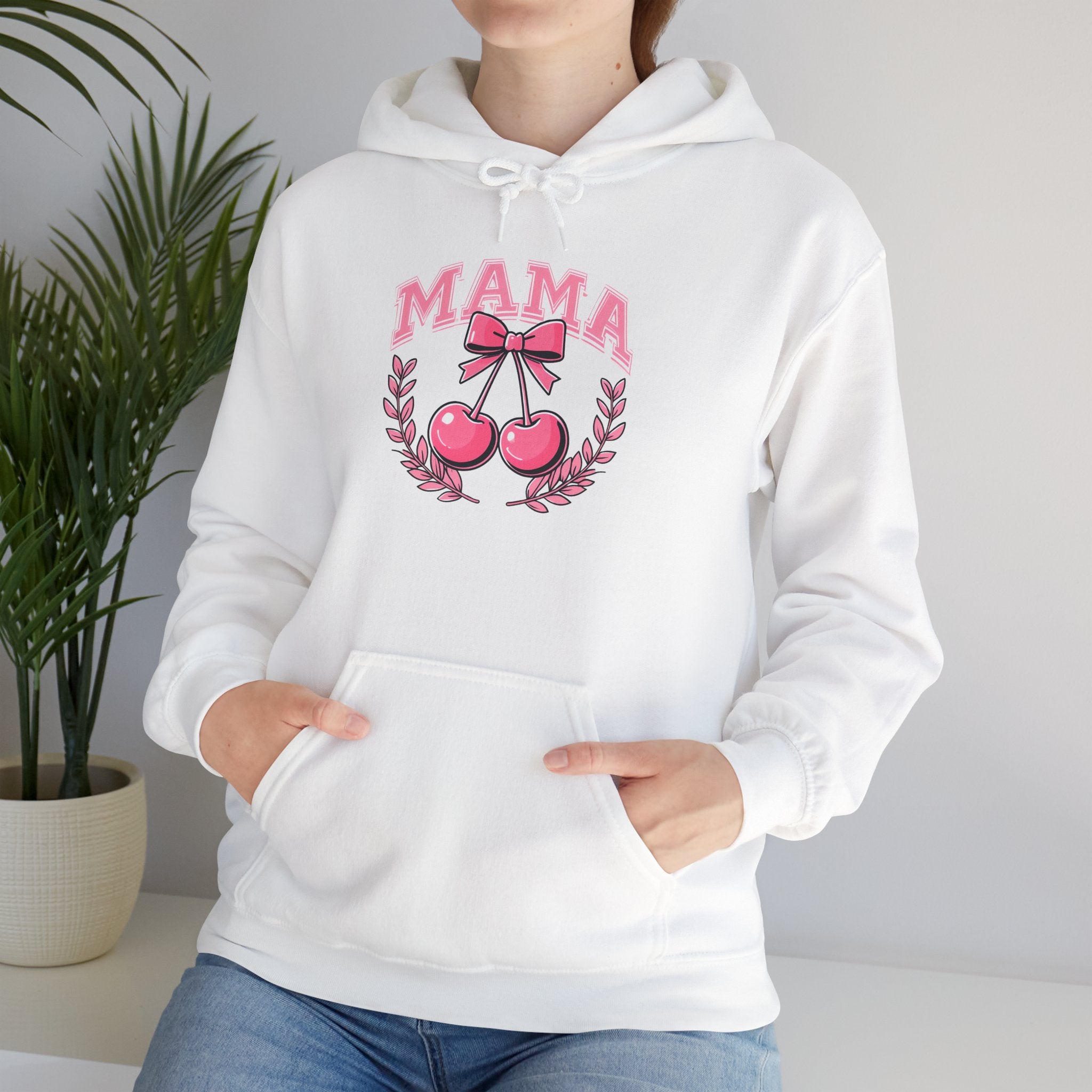Mama Cherries Hoodie - Cozy Sweatshirt for Moms, Mother's Day Gift, Cute Family Wear, Comfortable Casual Outfit