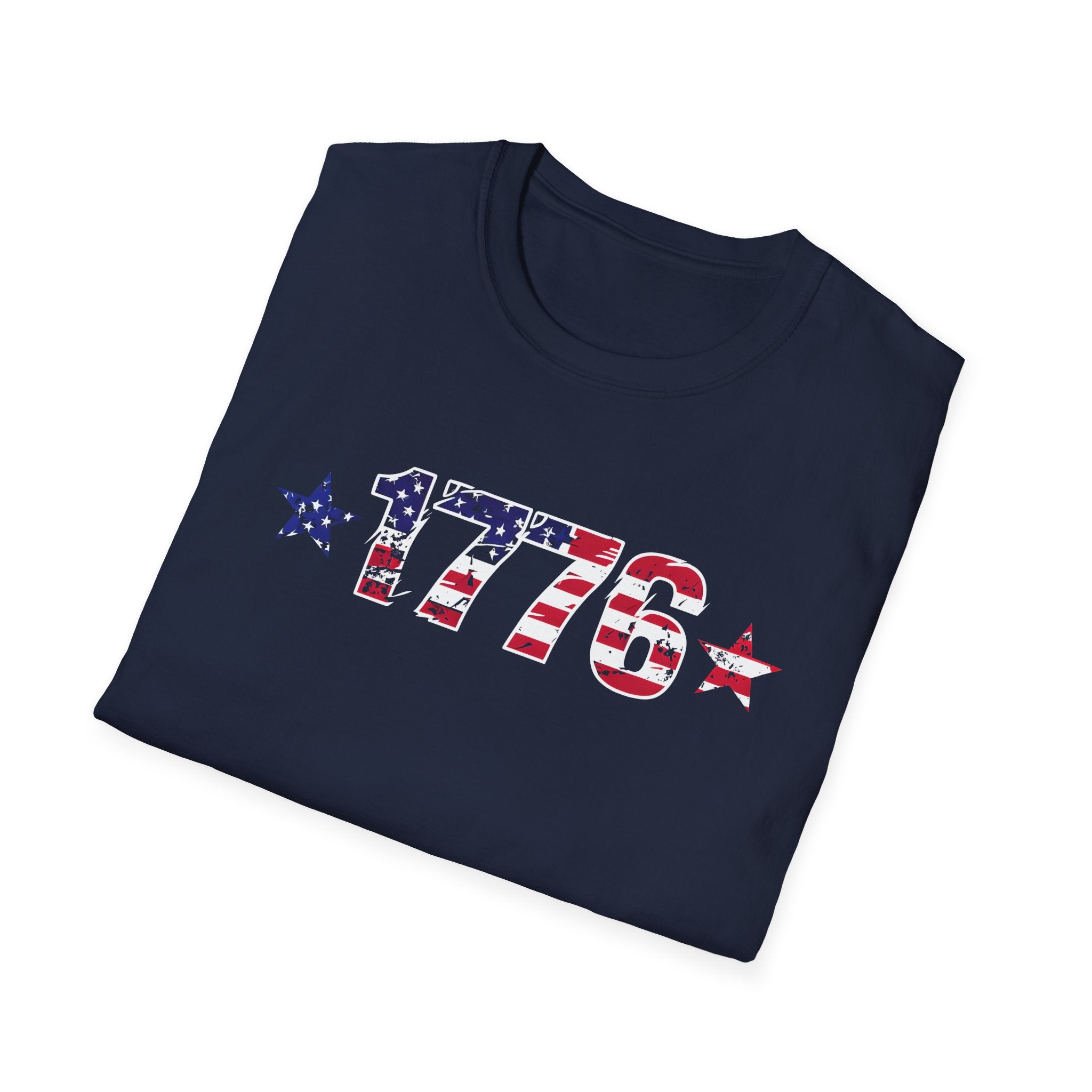 1776 Patriotic T-Shirt — American Flag Vintage Independence Day Tee