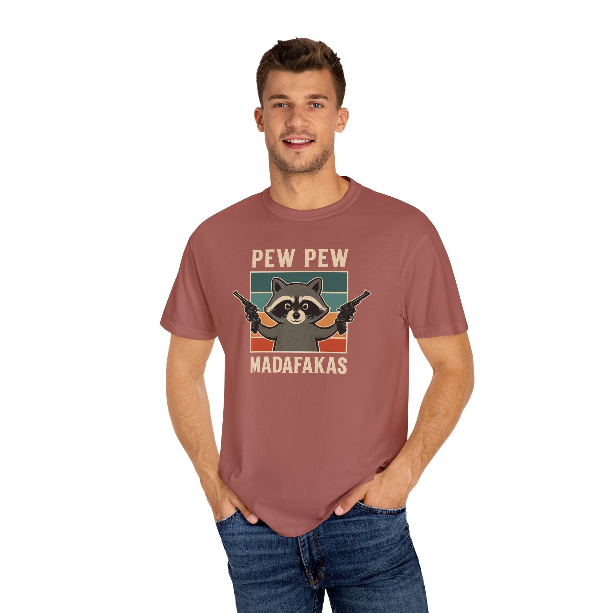 Pew Pew MafaFakas T-Shirt - Fun Unisex Garment-Dyed Tee