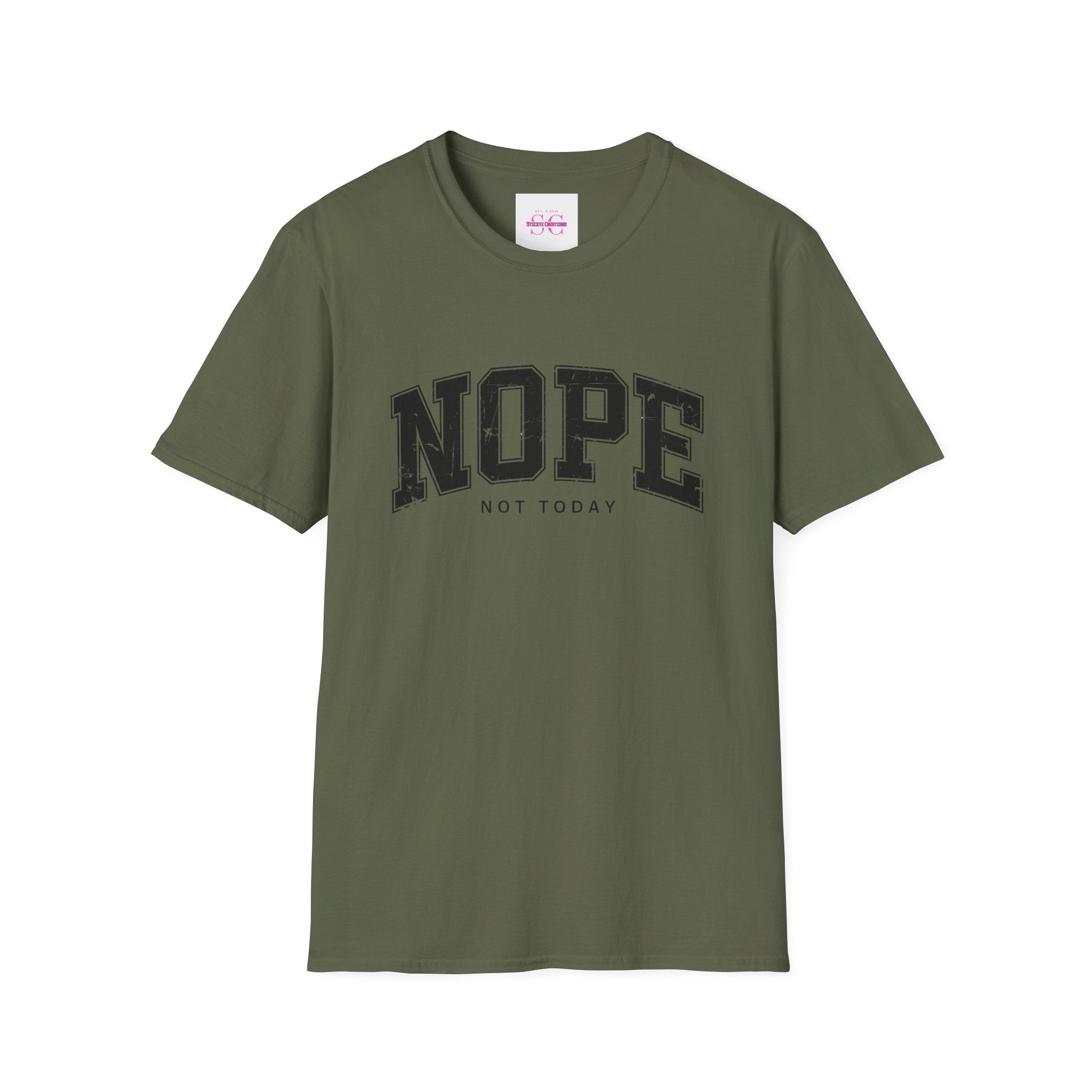 Funny Nope Not Today T-Shirt, Relaxed Casual Tee, Gift for Friends, Unisex Graphic Shirt, Everyday Wear, Humor Tee