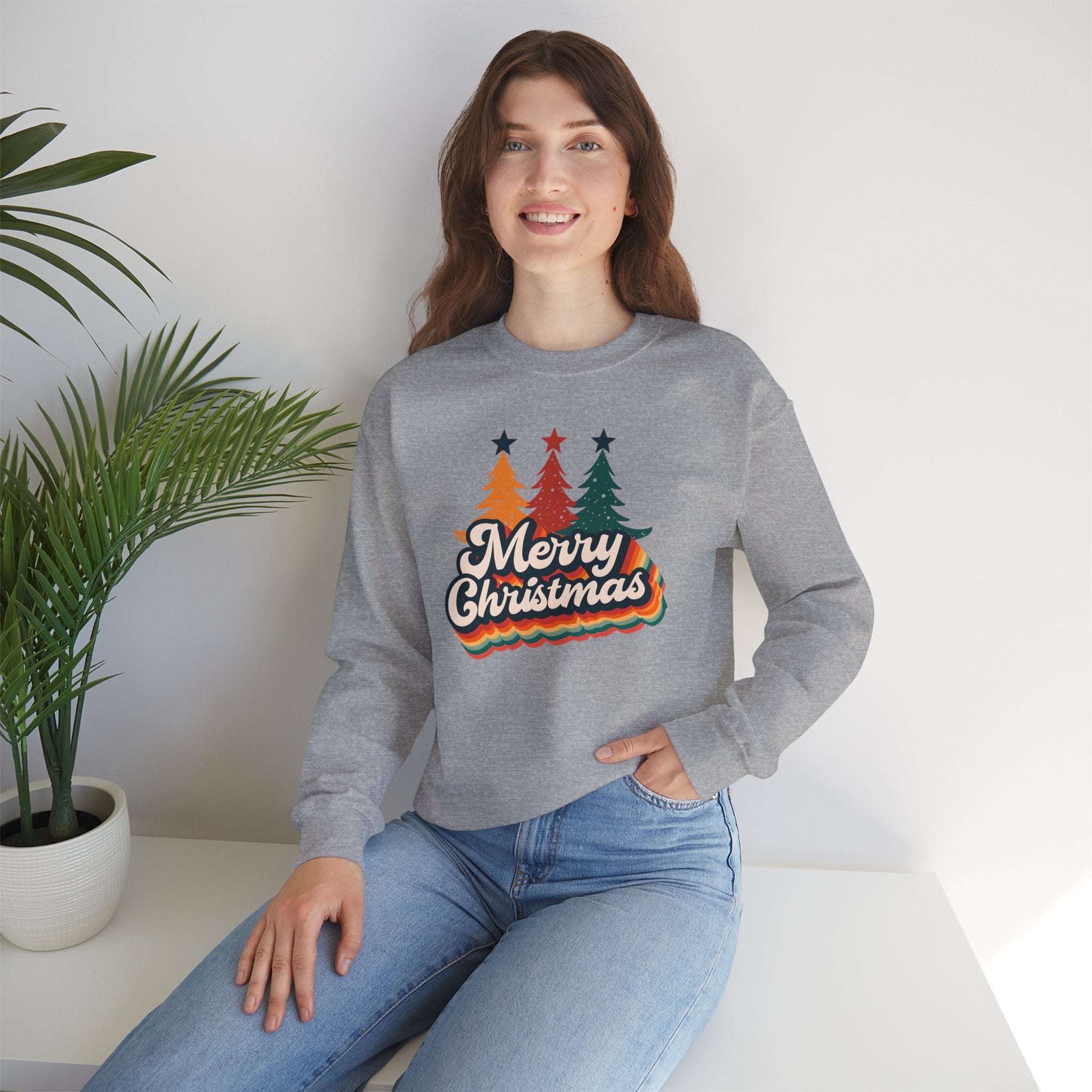 Merry Christmas Sweatshirt - Unisex Heavy Blend Crewneck