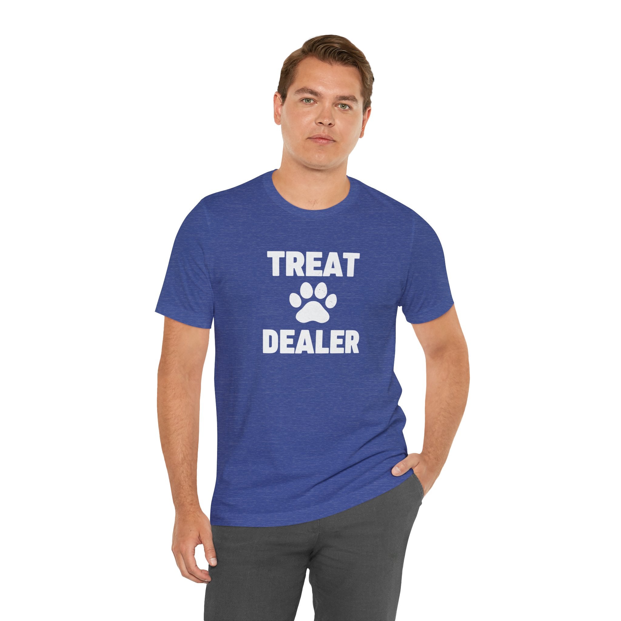 Treat Dealer T-Shirt — Funny Paw Print Tee for Dog Lovers